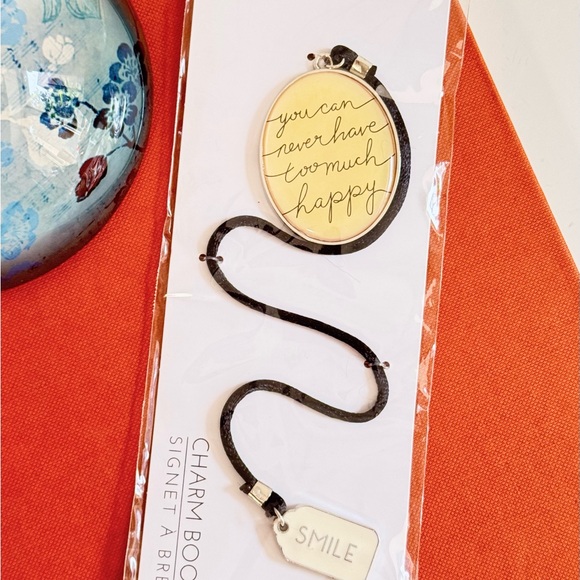 Pier 1 Imports Blue Paperweight and Charm Book Mark - Picture 7 of 9